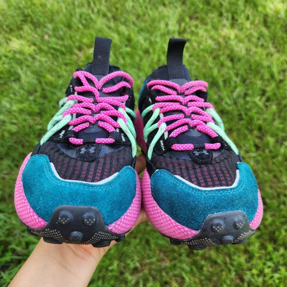 Under Armour Women Sneakers Pink Fat Tire Aventure Pro Trail Running Size 5.5 - Picture 8 of 13